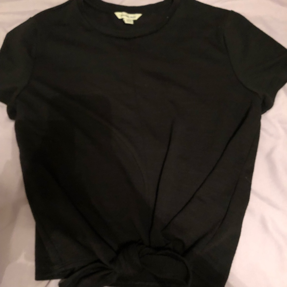 Black tie shirt